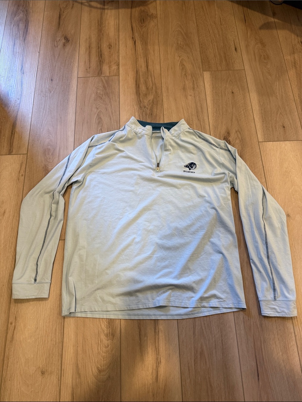 Tasc Performance Bighorn Long-Sleeve Light Blue Quarter-Zip Shirt - A2